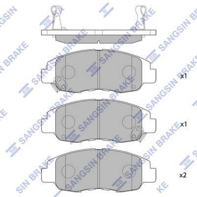 Колодки дисковые передние HI-Q SP1231