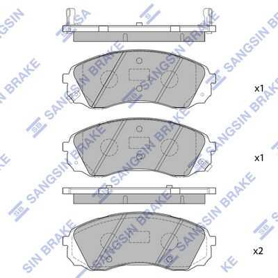 Передние дисковые колодки HI-Q SP1238