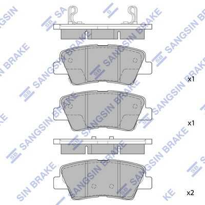 Тормозные колодки дисковые HI-Q SP1239