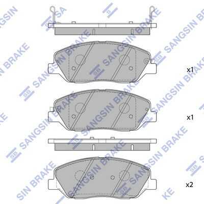 Колодки дисковые передние HI-Q SP1246