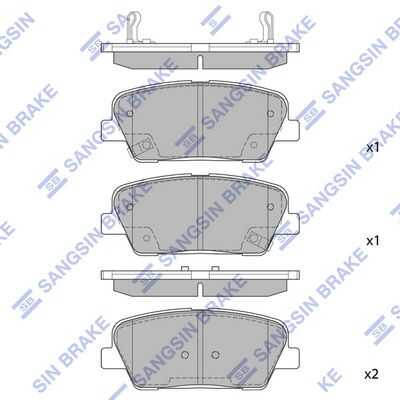 Тормозные колодки дисковые HI-Q SP1247