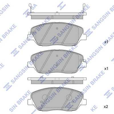 Sp1248sns 581012ja00 колодки дисковые п. HI-Q SP1248