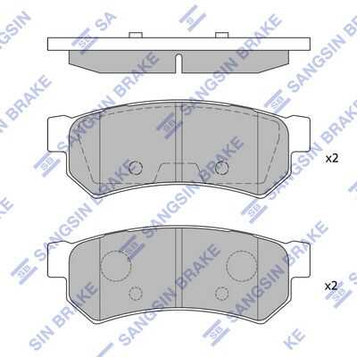 Задние дисковые колодки HI-Q SP1257