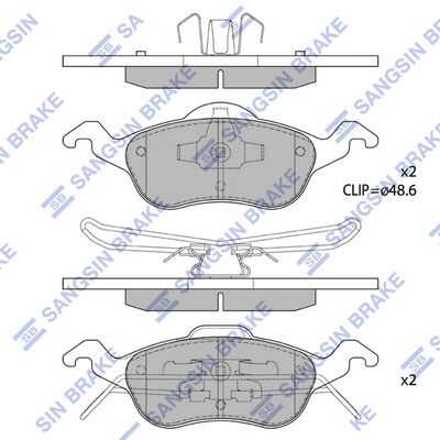 Тормозные колодки дисковые HI-Q SP1259