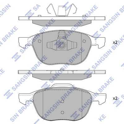 Передние дисковые колодки HI-Q SP1260