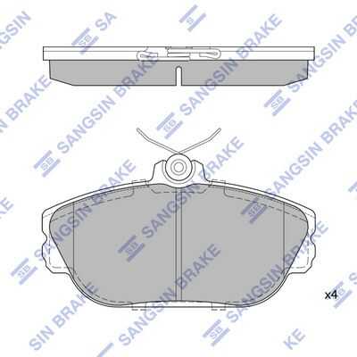 Тормозные колодки дисковые HI-Q SP1263
