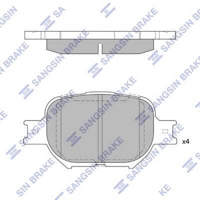 Передние дисковые колодки HI-Q SP1272