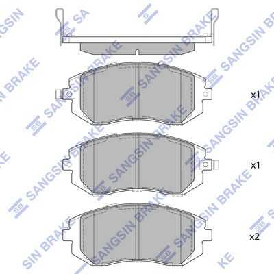 Колодки дисковые передние HI-Q SP1367