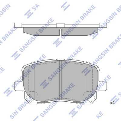 Тормозные колодки дисковые HI-Q SP1373