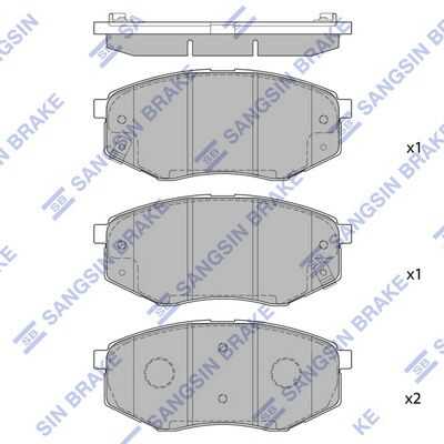Тормозные колодки дисковые HI-Q SP1374
