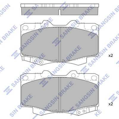 Колодки дисковые передние HI-Q SP1375
