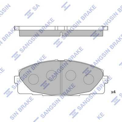 Колодки тормозные HI-Q SP1376