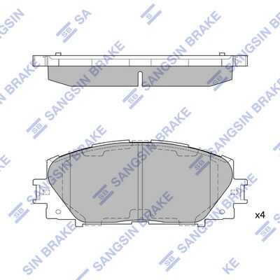 Тормозные колодки дисковые HI-Q SP1377
