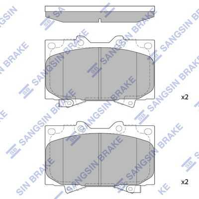 Тормозные колодки дисковые HI-Q SP1379