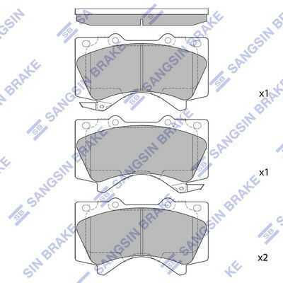Тормозные колодки дисковые HI-Q SP1381