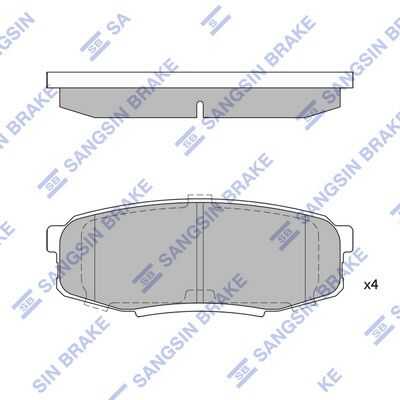 Колодки дисковые задние HI-Q SP1382