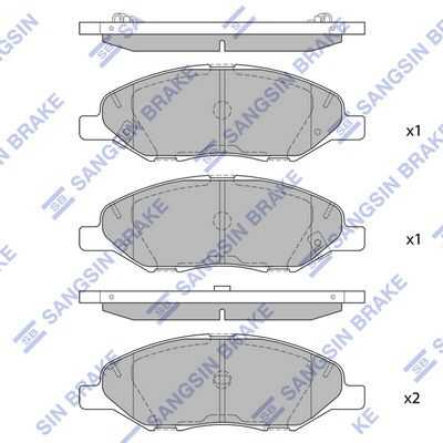 Тормозные колодки дисковые HI-Q SP1383