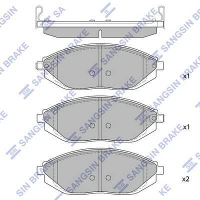 Колодки дисковые передние HI-Q SP1392