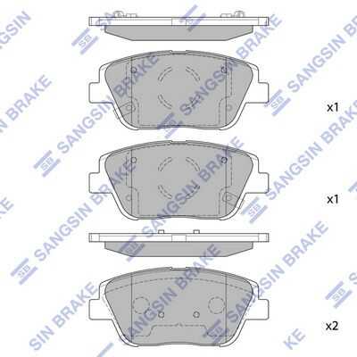 Тормозные колодки дисковые HI-Q SP1398