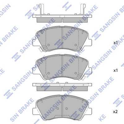 Тормозные колодки дисковые HI-Q SP1399A