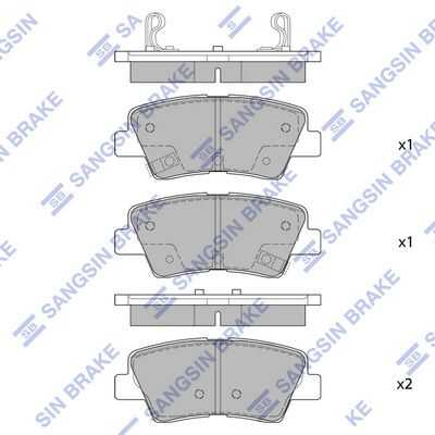 Задние дисковые колодки HI-Q SP1401
