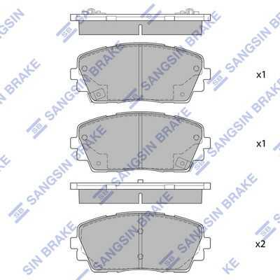 Тормозные колодки дисковые HI-Q SP1405