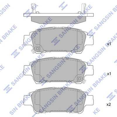 Тормозные колодки дисковые HI-Q SP1423