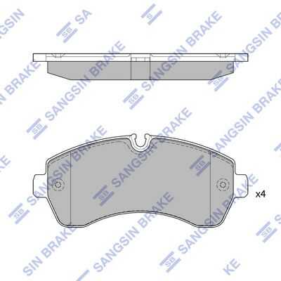 Тормозные колодки дисковые HI-Q SP1425
