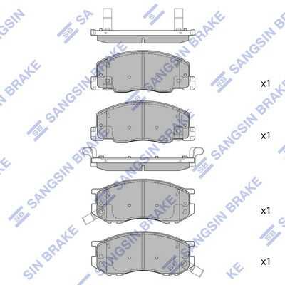 Колодки тормозные HI-Q SP1433