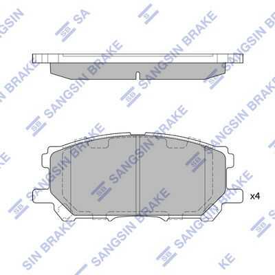Тормозные колодки дисковые HI-Q SP1456