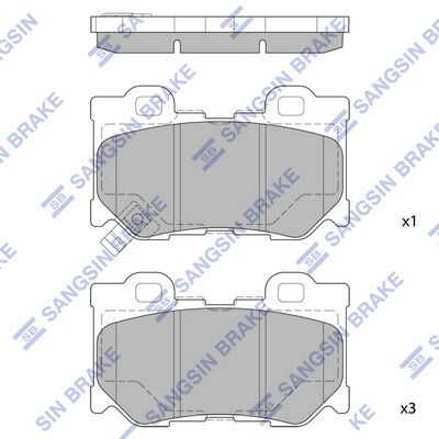 Тормозные колодки дисковые HI-Q SP1472