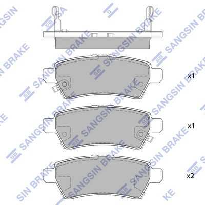 Тормозные колодки дисковые HI-Q SP1477