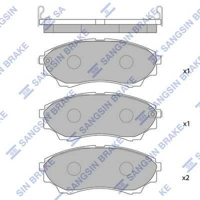 Передние дисковые колодки HI-Q SP1479