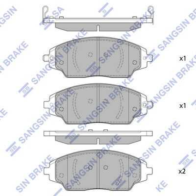 Тормозные колодки дисковые HI-Q SP1481