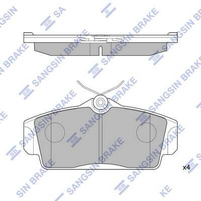 Тормозные колодки дисковые HI-Q SP1482