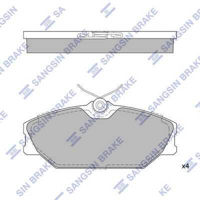 Тормозные колодки дисковые HI-Q SP1483A