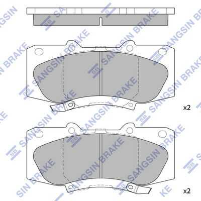 Передние дисковые колодки HI-Q SP1484