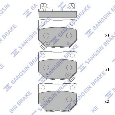 Тормозные колодки дисковые HI-Q SP1487