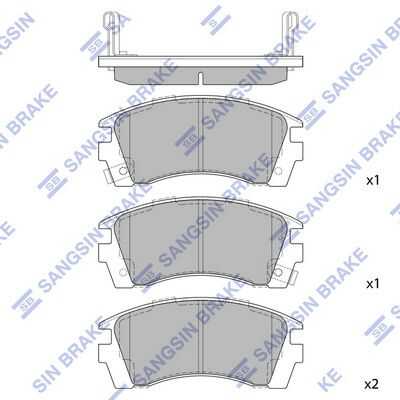 Колодки дисковые передние HI-Q SP1488