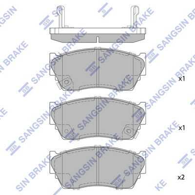 Тормозные колодки дисковые HI-Q SP1489