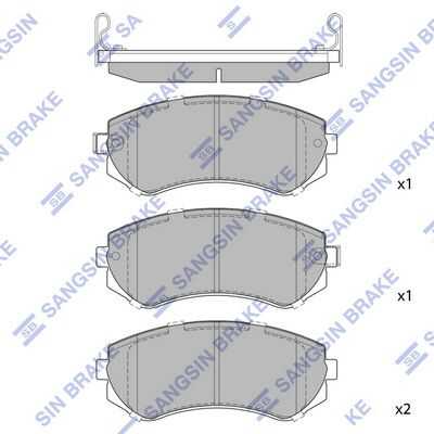 Тормозные колодки дисковые HI-Q SP1492