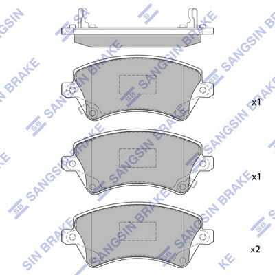 Тормозные колодки дисковые HI-Q SP1502
