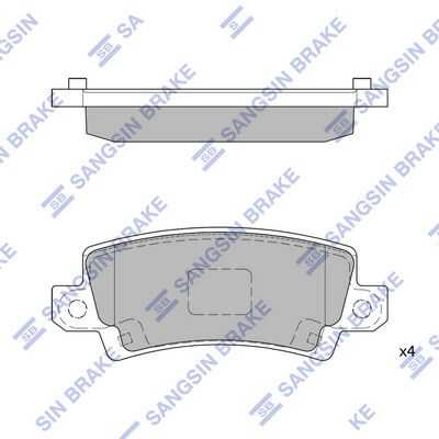 Тормозные колодки дисковые HI-Q SP1503