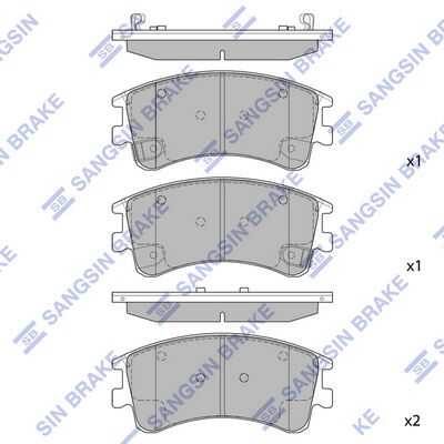 Тормозные колодки дисковые HI-Q SP1518