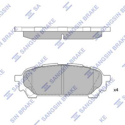 Тормозные колодки дисковые HI-Q SP1532