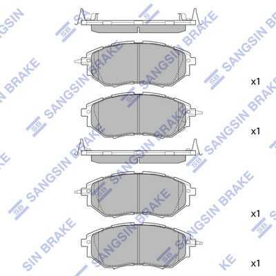 Колодки дисковые передние HI-Q SP1534