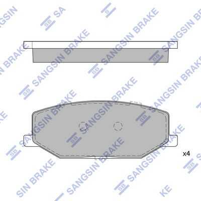 Колодки дисковые передние HI-Q SP1540