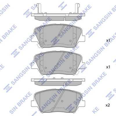 Колодки тормозные HI-Q SP1545
