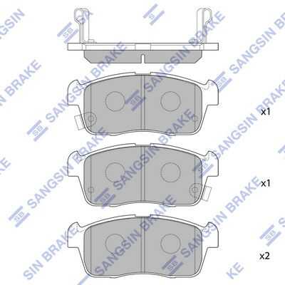 Колодки тормозные HI-Q SP1549