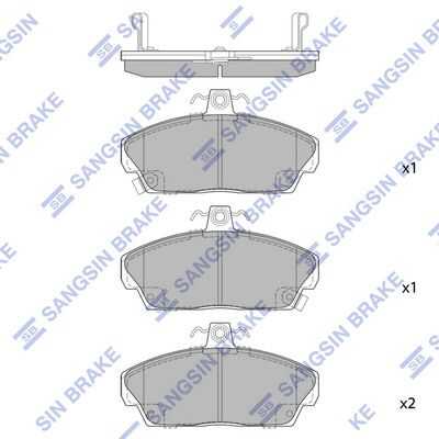 Тормозные колодки дисковые HI-Q SP1571
